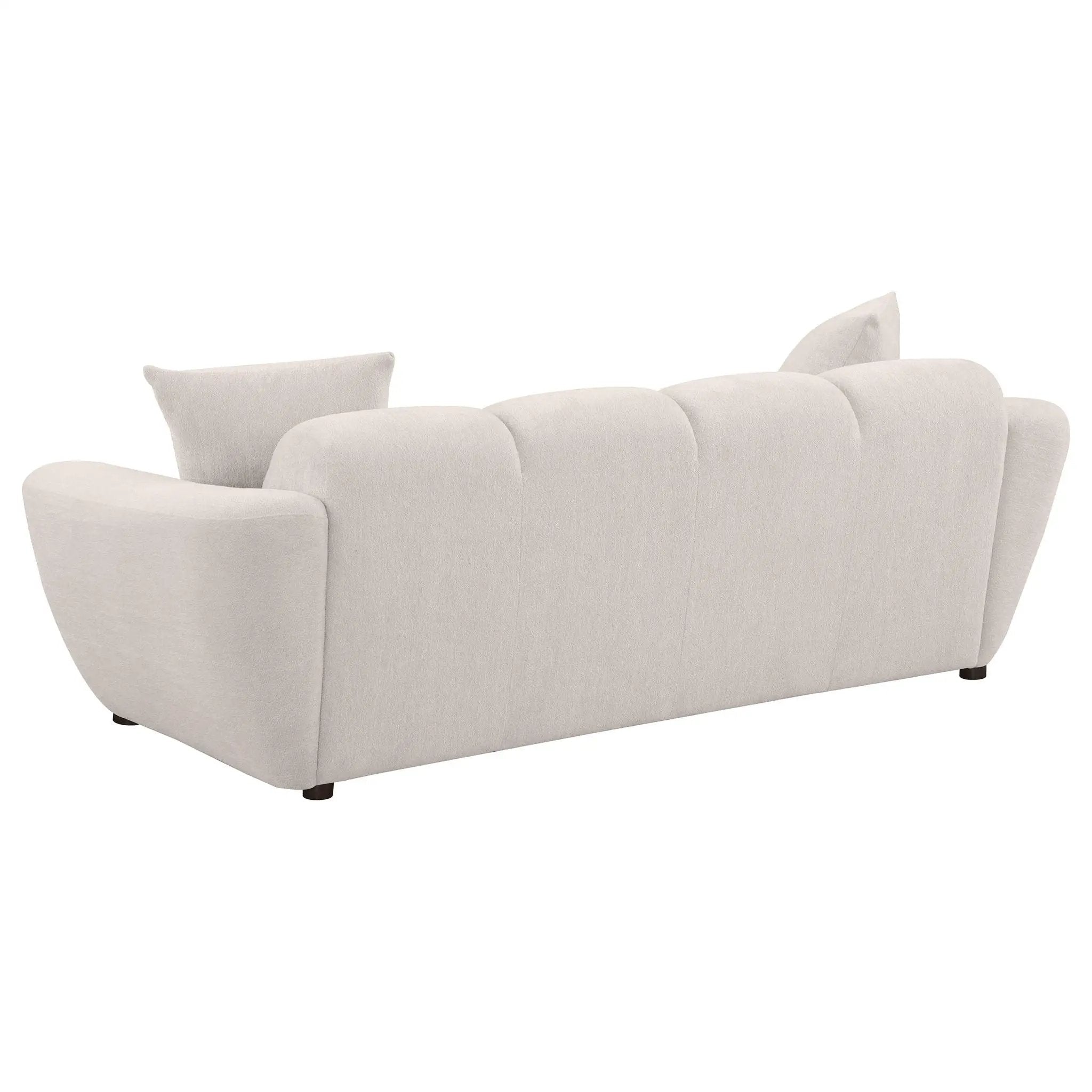 Destino Chenille Upholstered Splayed Arm Sofa Greige by Unique Piece Furniture