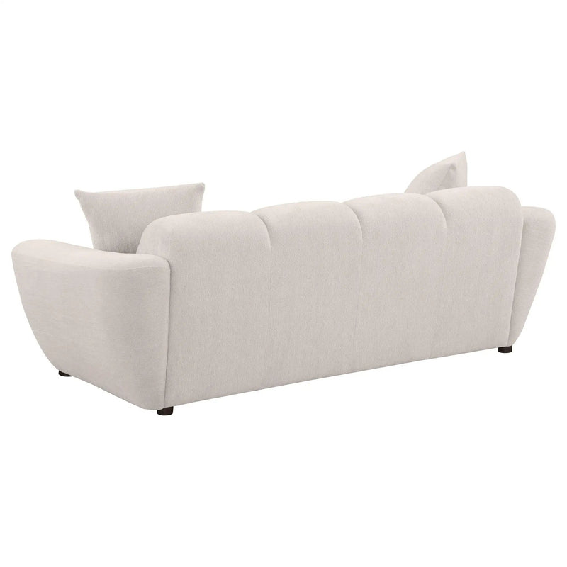 Destino Chenille Upholstered Splayed Arm Sofa Greige by Unique Piece Furniture