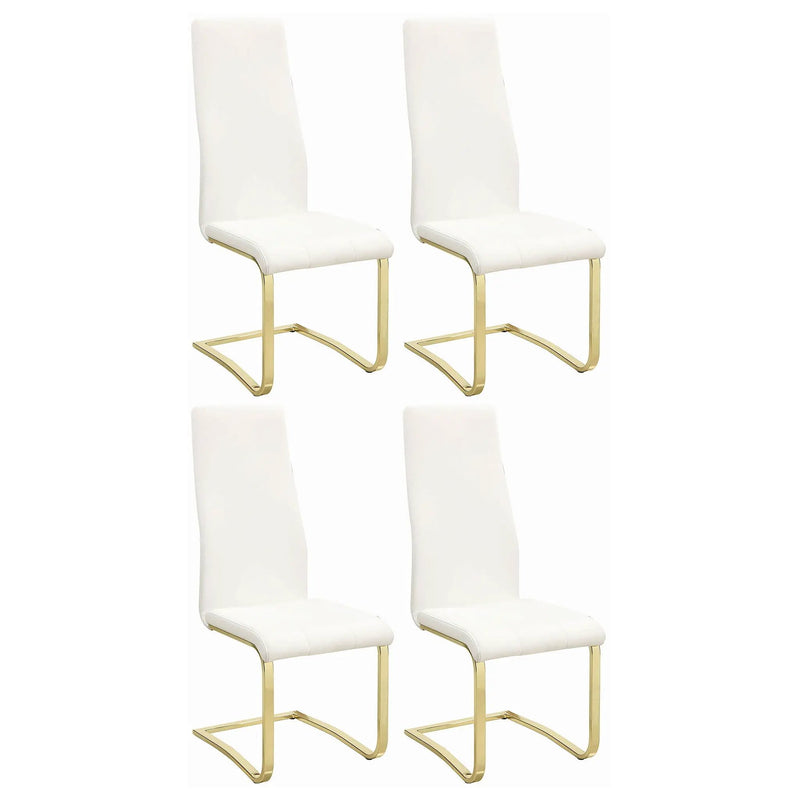Montclair Upholstered Dining Side Chair White (Set of 4) by Unique Piece Furniture