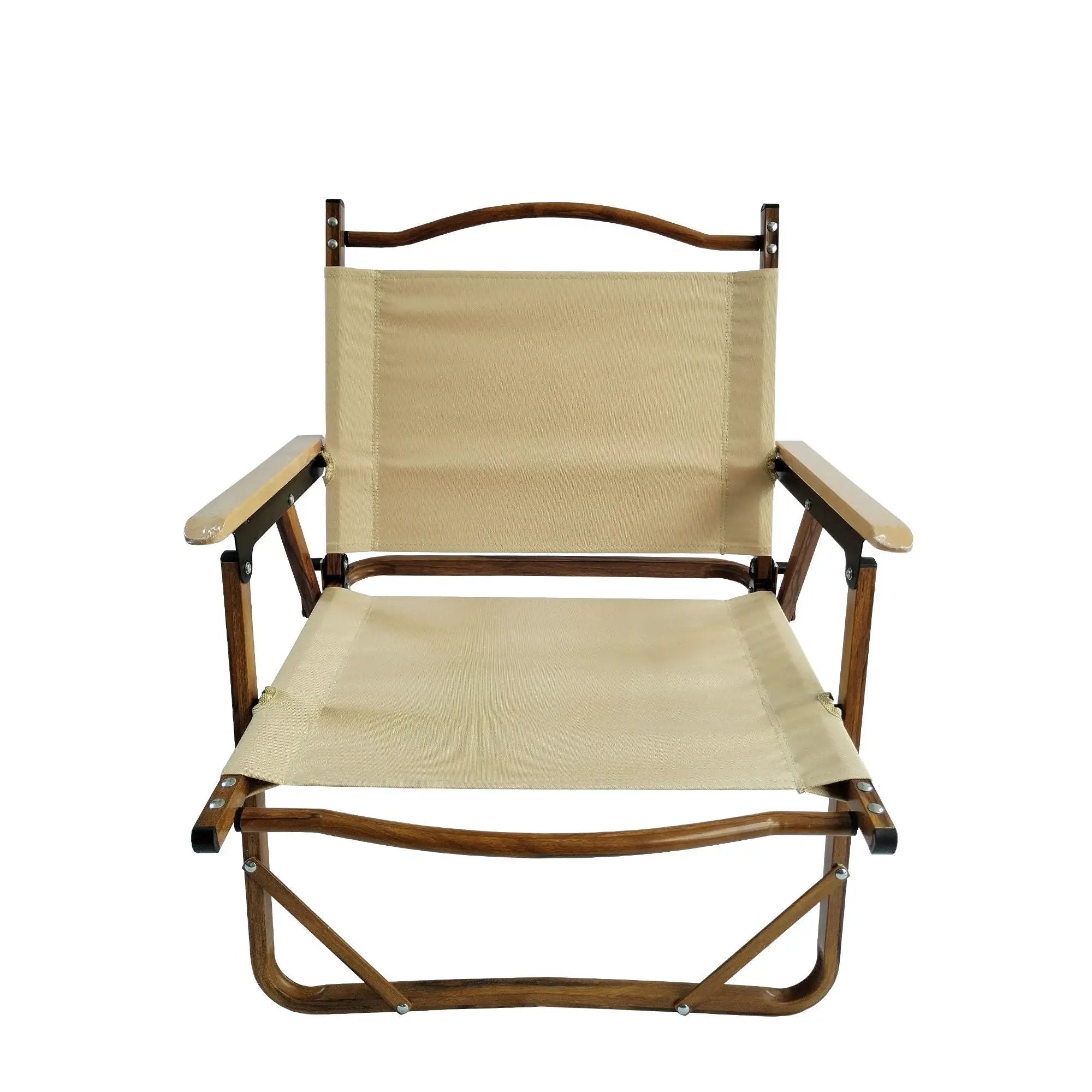 Comfy Foldable And Portable Chair With Armrests, Indoor And Outdoor (Set of 4) - Brown by Unique Piece Furniture