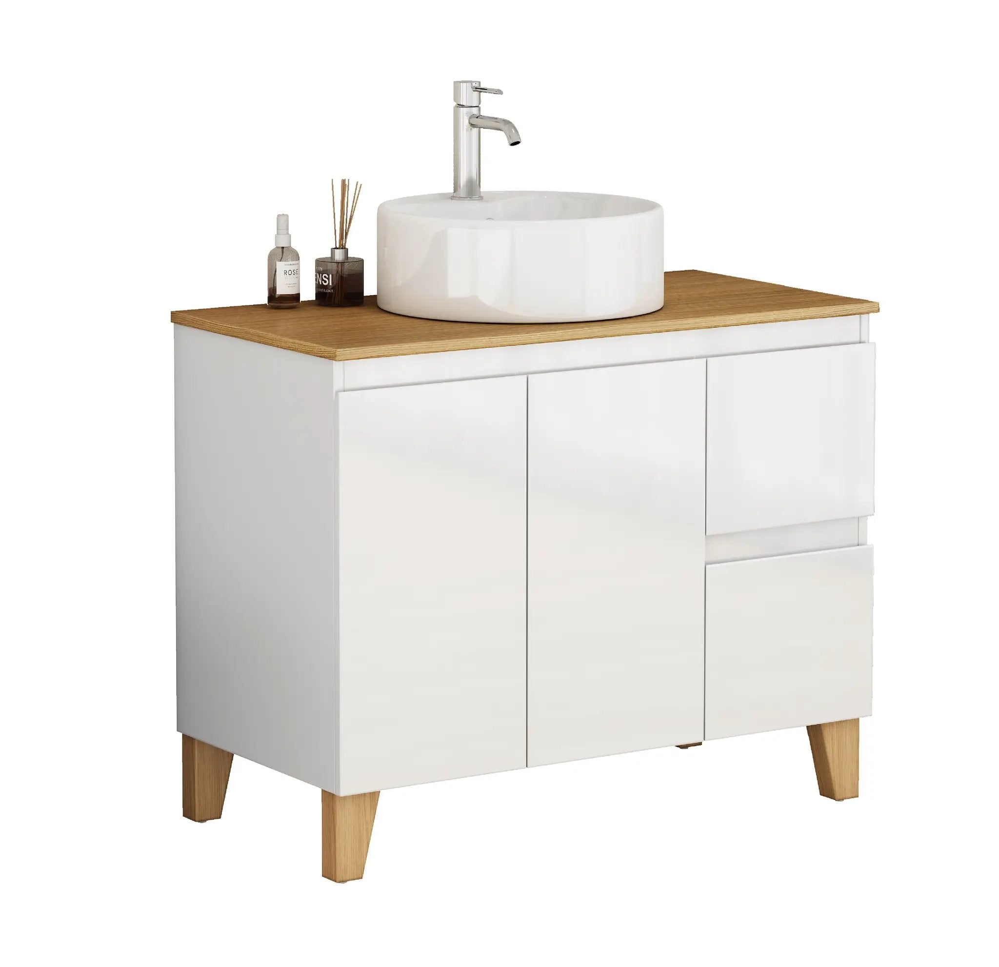 36-Inch Modern Bathroom Vanity with Sink Combo by HouseOfZazla