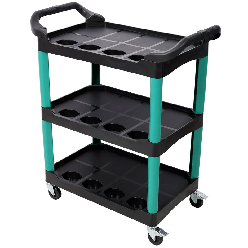 3 Tier Rolling Auto Detail Cart With Wheels by HouseOfZazla