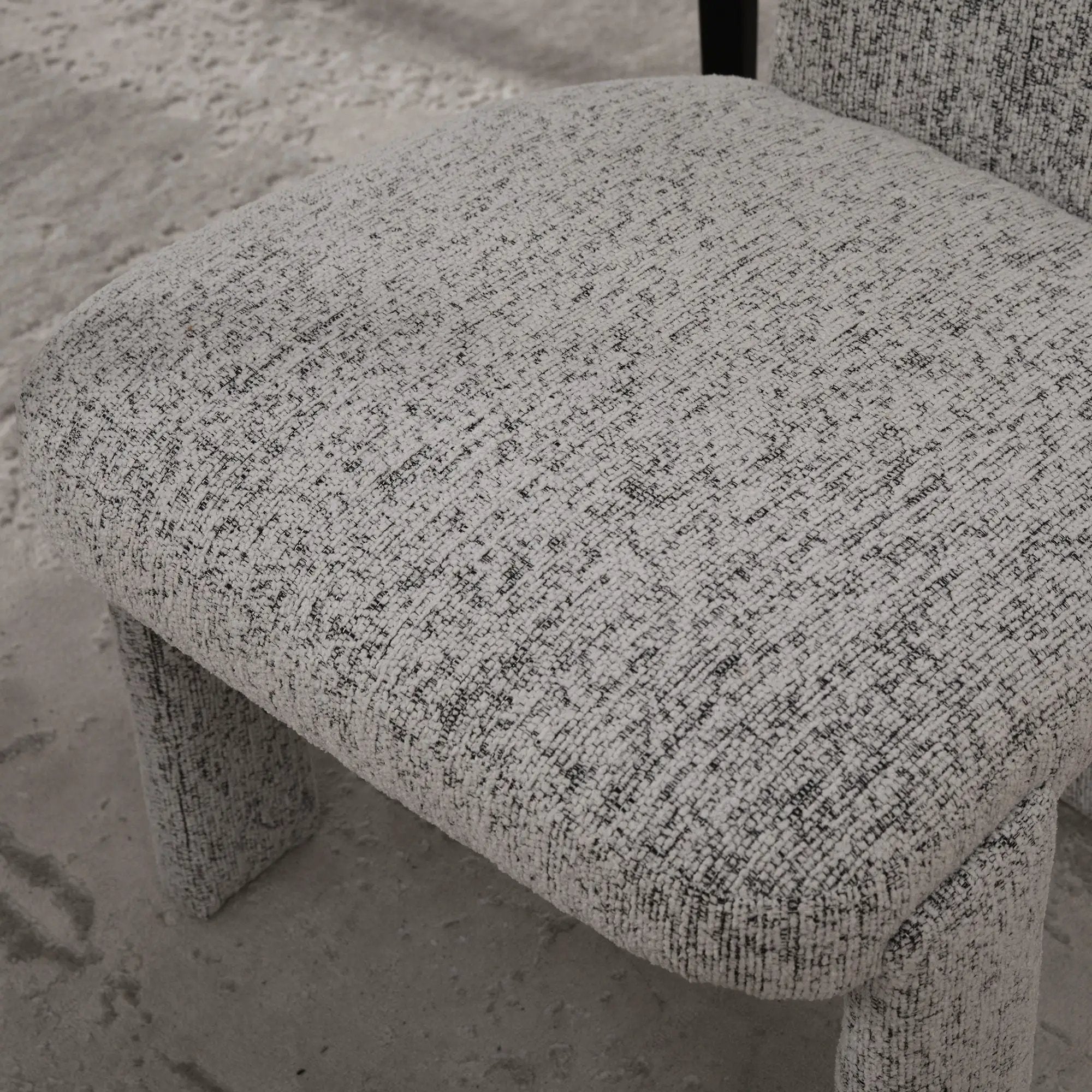 Armless Curved Back Accent Chairs