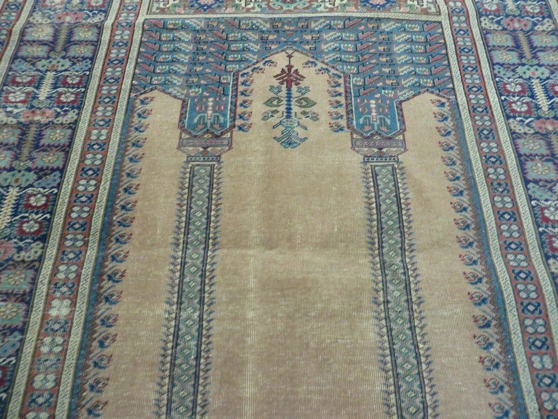 4' X 6' Antique Handmade Turkish Mehrab Prayer Wool Rug Lantern Beautiful by Jewel Rugs