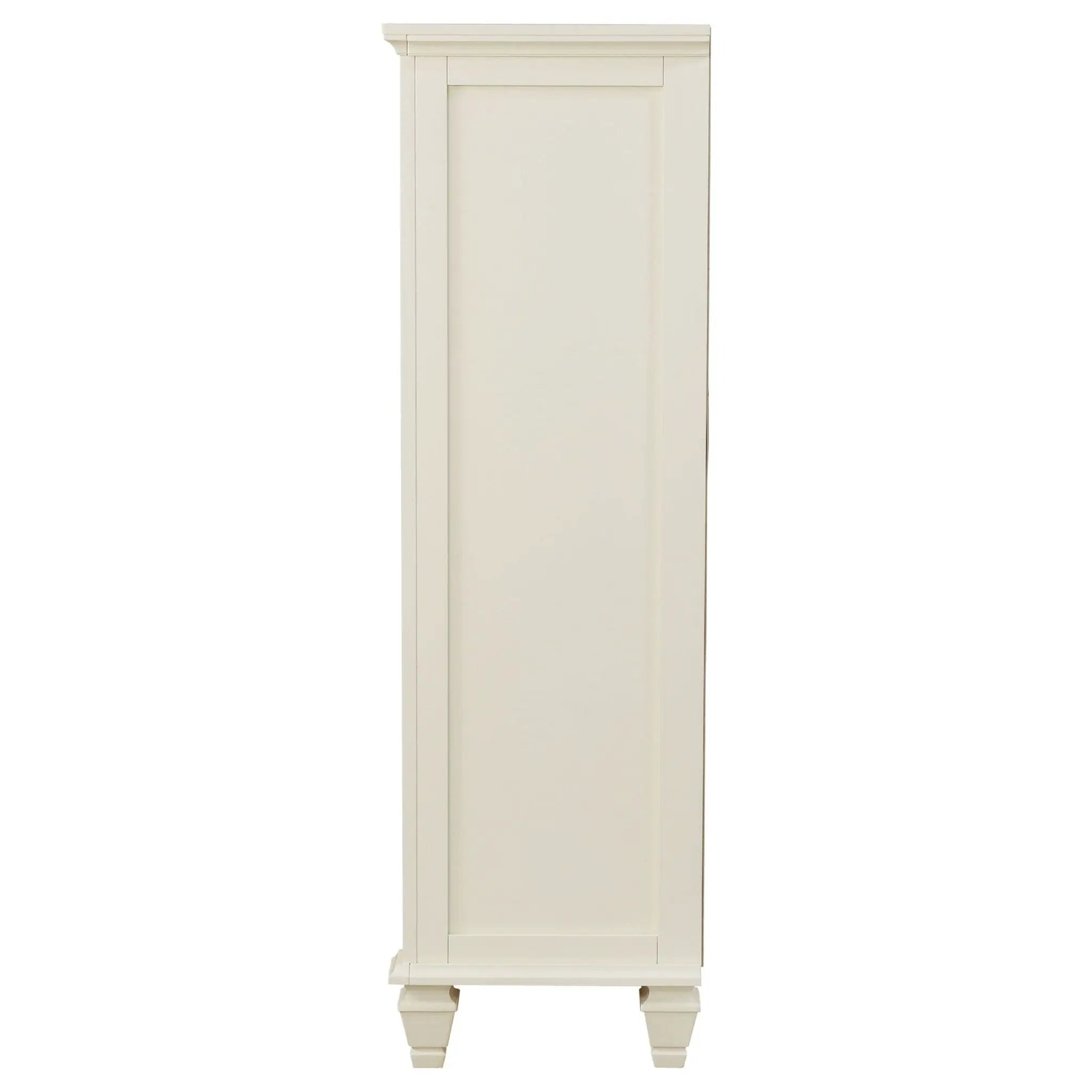 Sandy Beach 5-drawer Bedroom Chest Cream White by Unique Piece Furniture