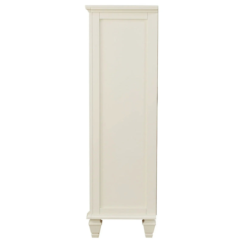Sandy Beach 5-drawer Bedroom Chest Cream White by Unique Piece Furniture