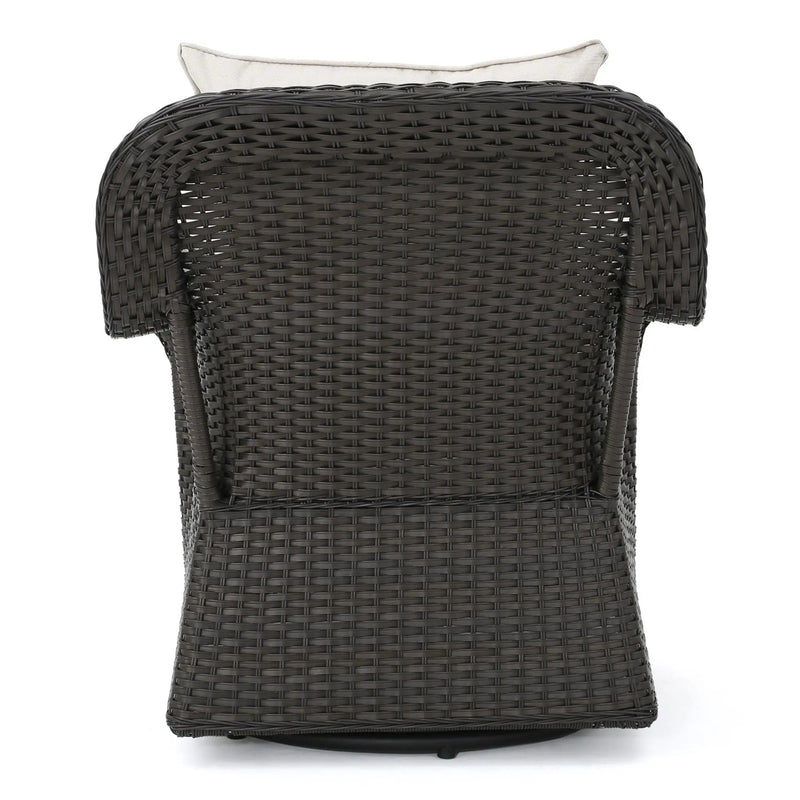 Amaya Outdoor Swivel Rocker Chair with Water Resistant Cushions by HouseOfZazla