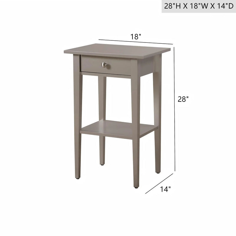 Dalton - Nightstand - Silver Champagne by HouseOfZazla