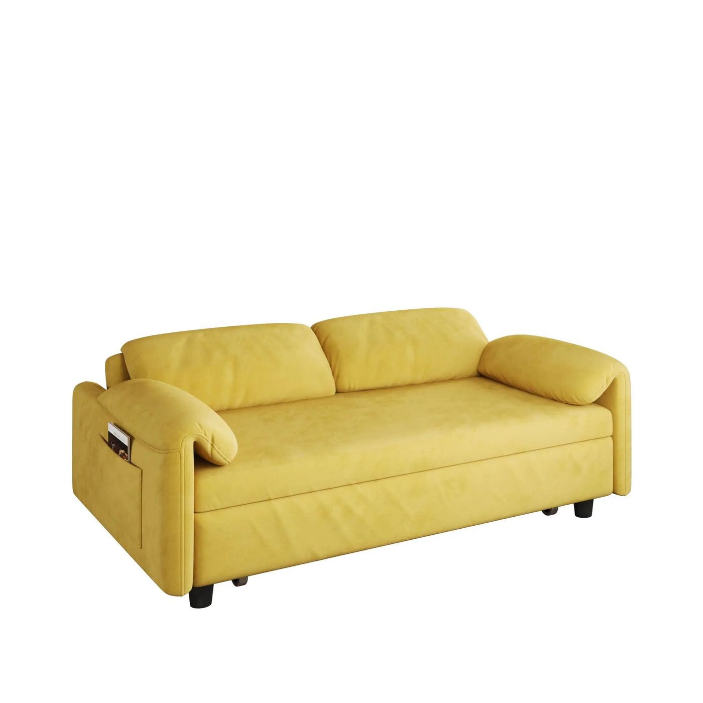 Sofa, Dual Purpose Lounge With Retractable Queen Size Bed by HouseOfZazla