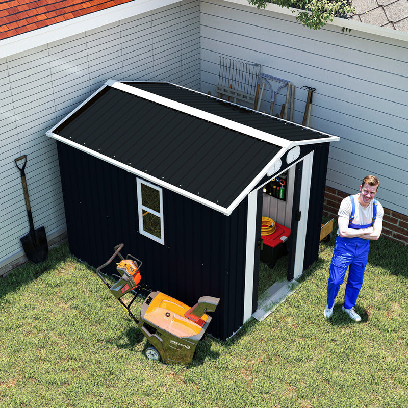 Campcraft 8x6 FT Outdoor Metal Storage Shed by HouseOfZazla