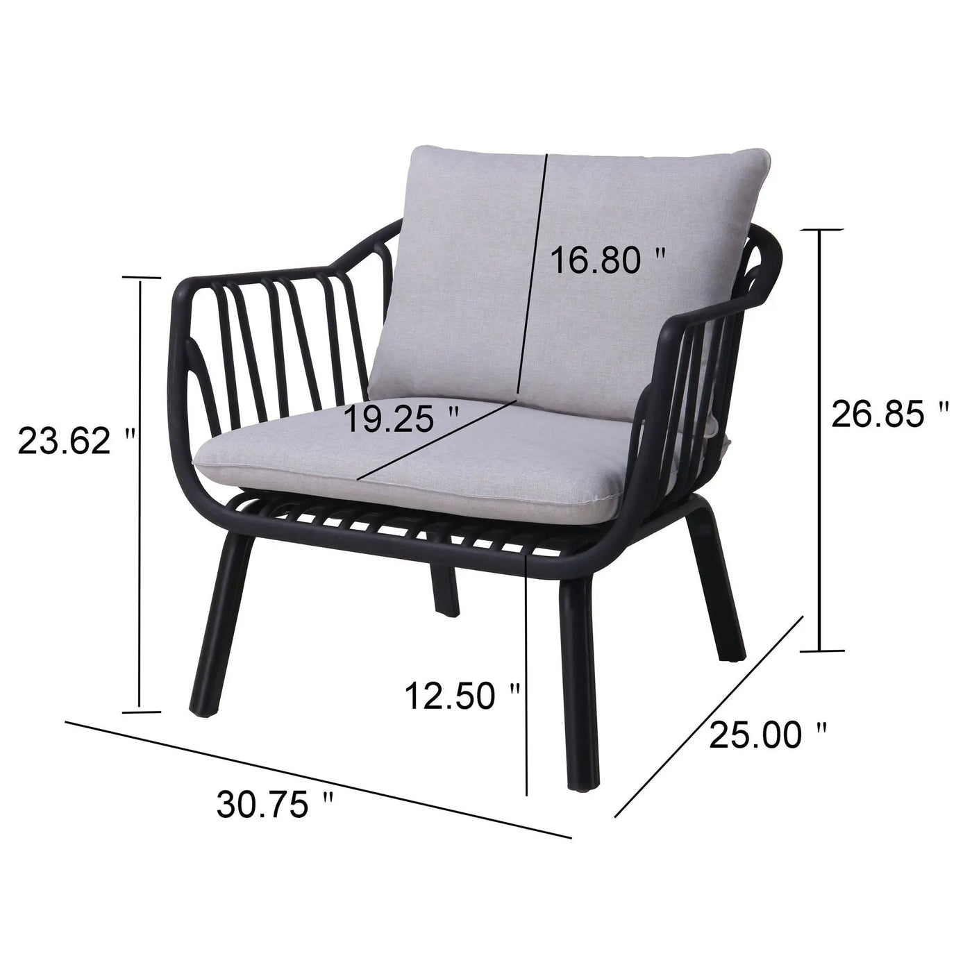 Huron Outdoor Club Chair (Set of 2) by HouseOfZazla
