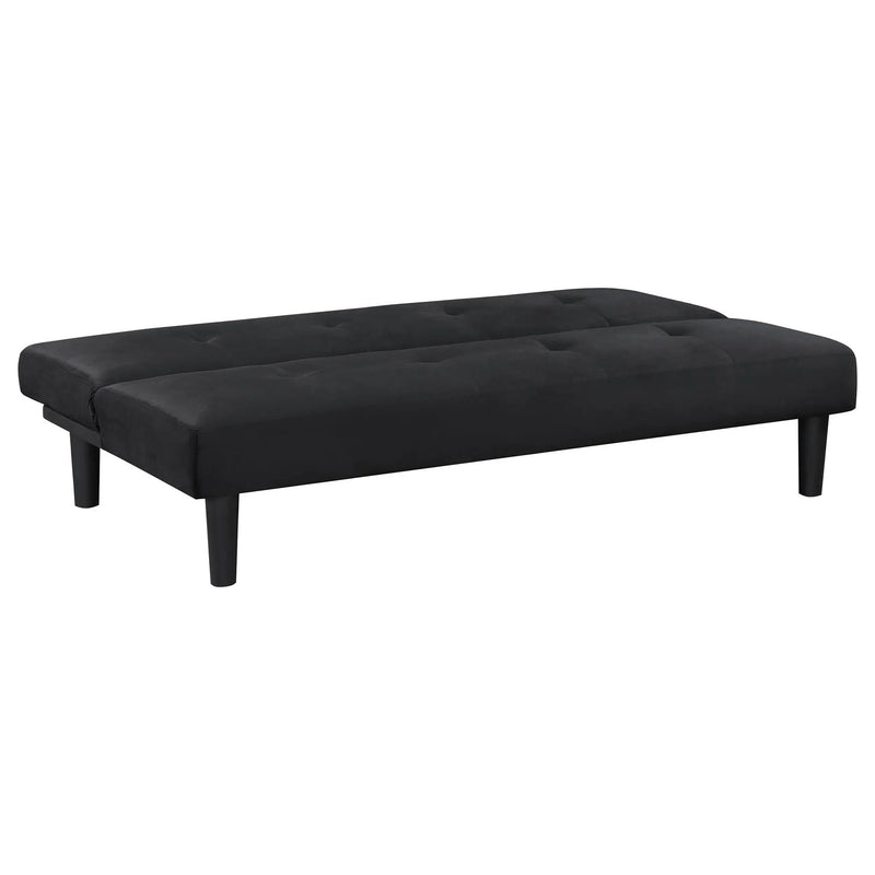 Stanford Upholstered Tufted Convertible Sofa Bed Black by Unique Piece Furniture
