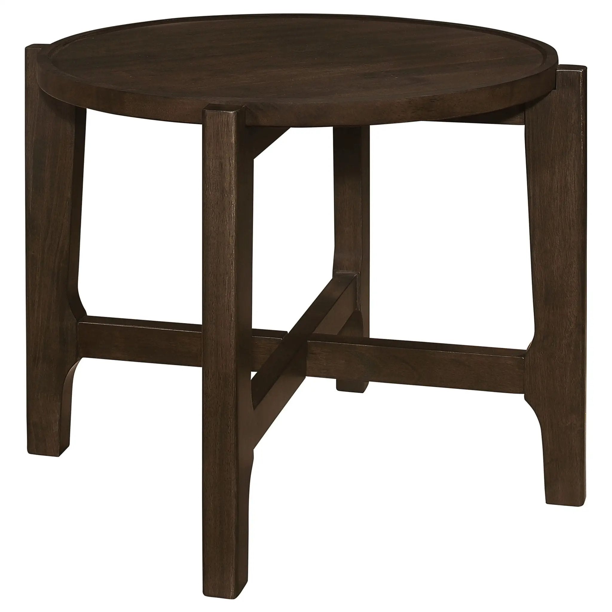 Cota 3-piece Solid Wood Coffee and End Table Set Dark Brown by Unique Piece Furniture