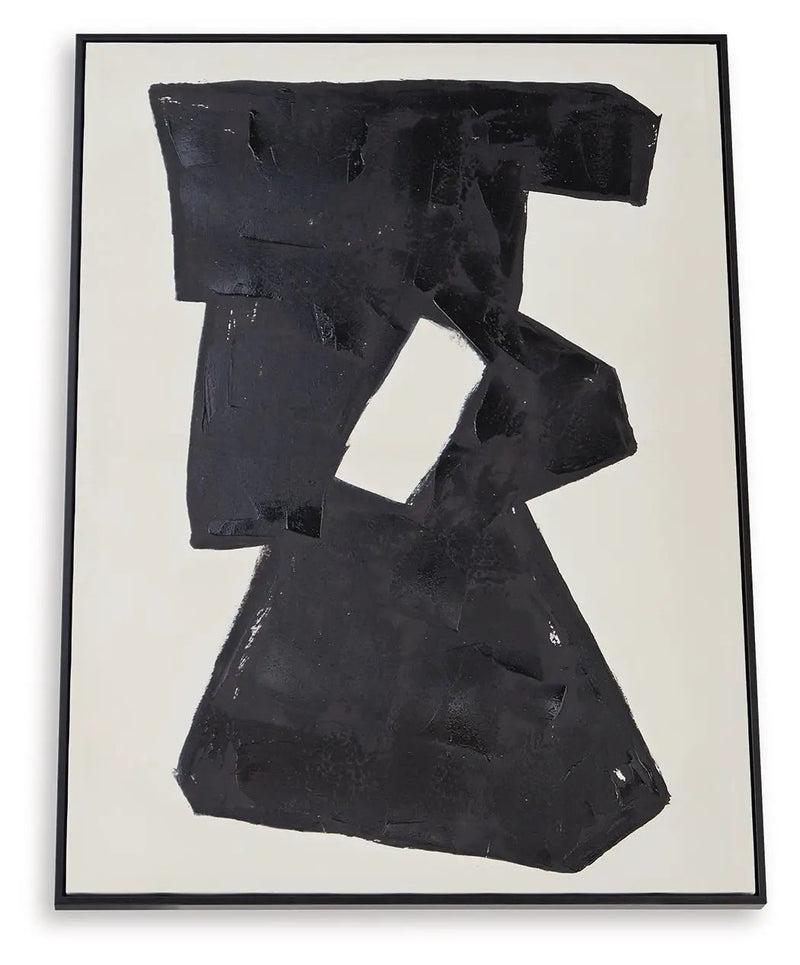 Garviery - Wall Art - Black / Cream by Unique Piece Furniture