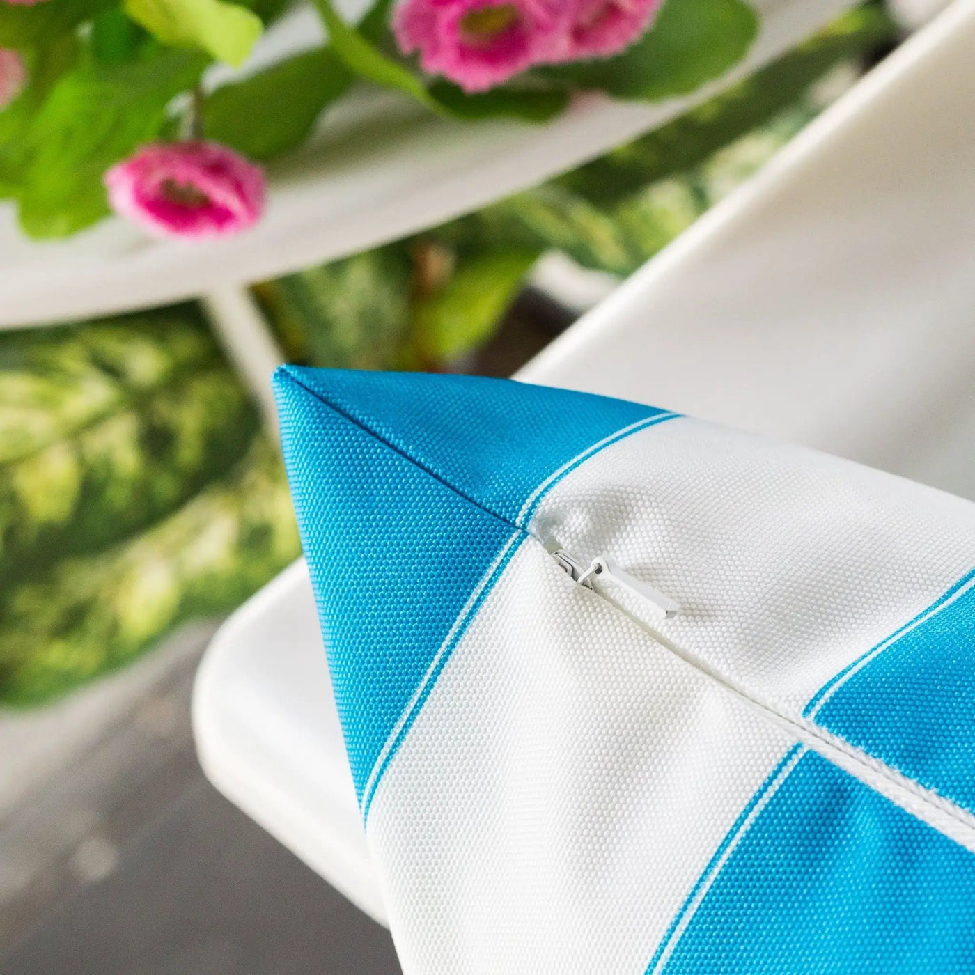 Horizon Stripe Pillow Outdoor & Indoor by HouseOfZazla