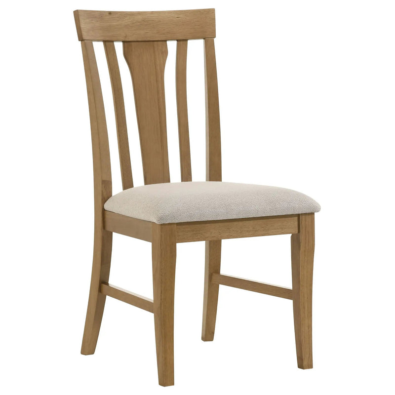Hartville 7-piece Round Dining Table Set Natural Light Brown by Unique Piece Furniture