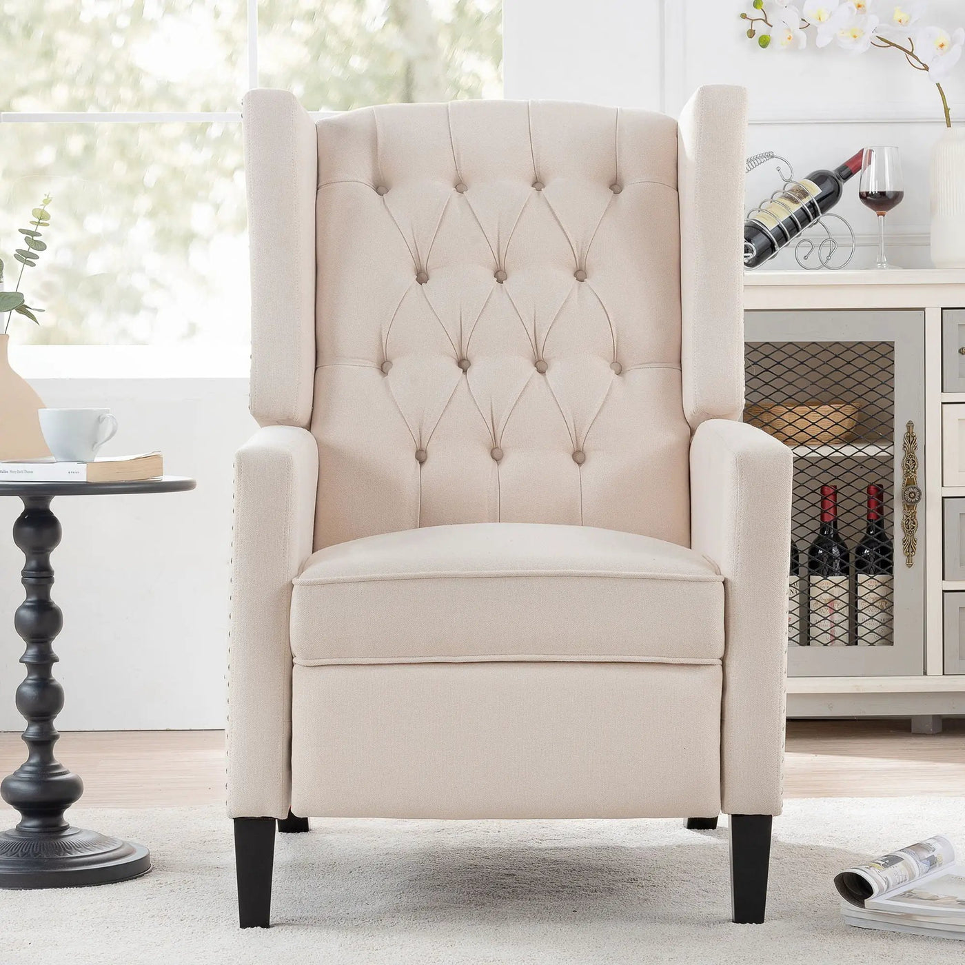 Manual Wing Chair Recliner by Unique Piece Furniture