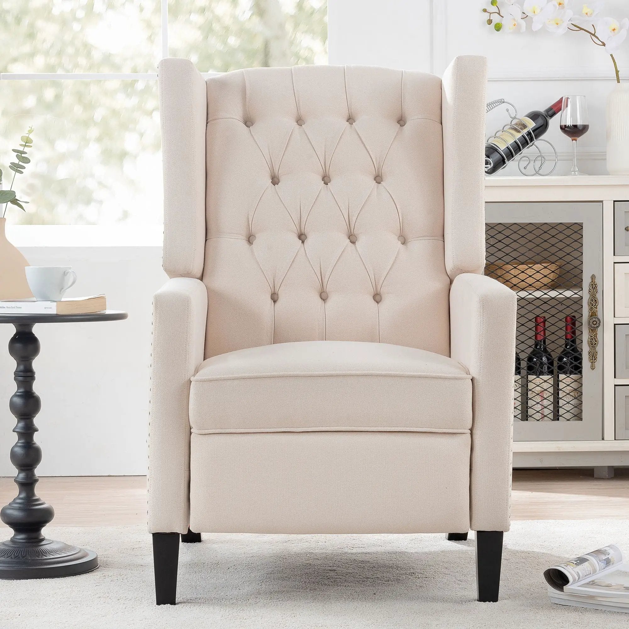 Manual Wing Chair Recliner by Unique Piece Furniture