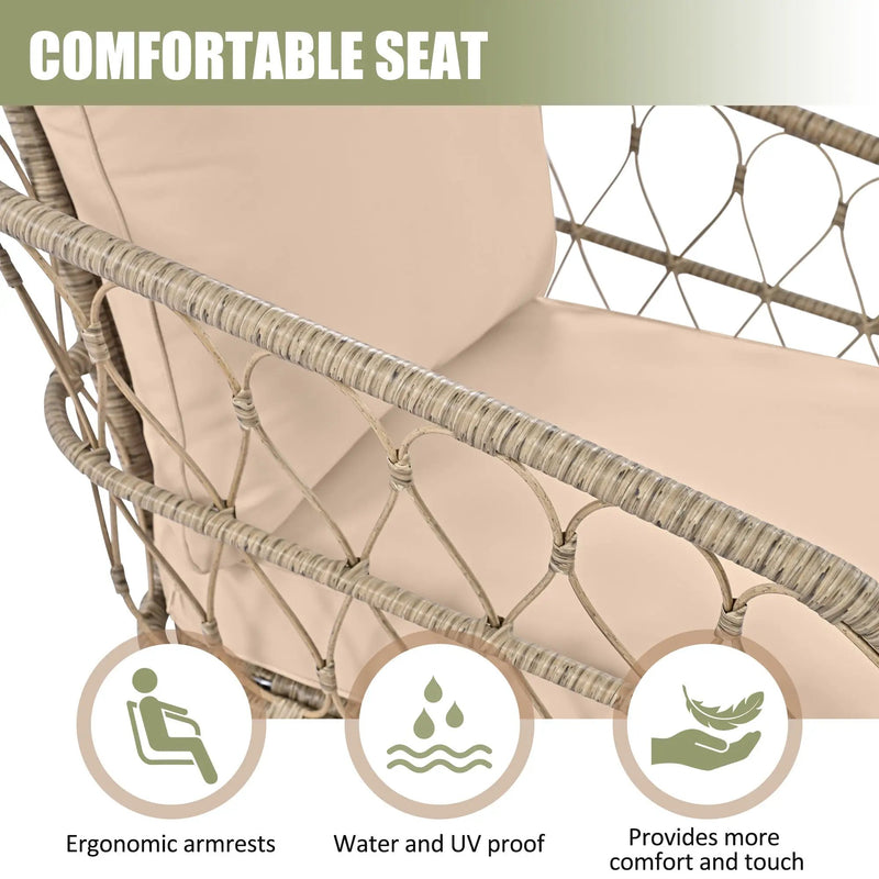 Bohemia-Inspired 4-Person Outdoor Seating Group With Removable Cushions by HouseOfZazla