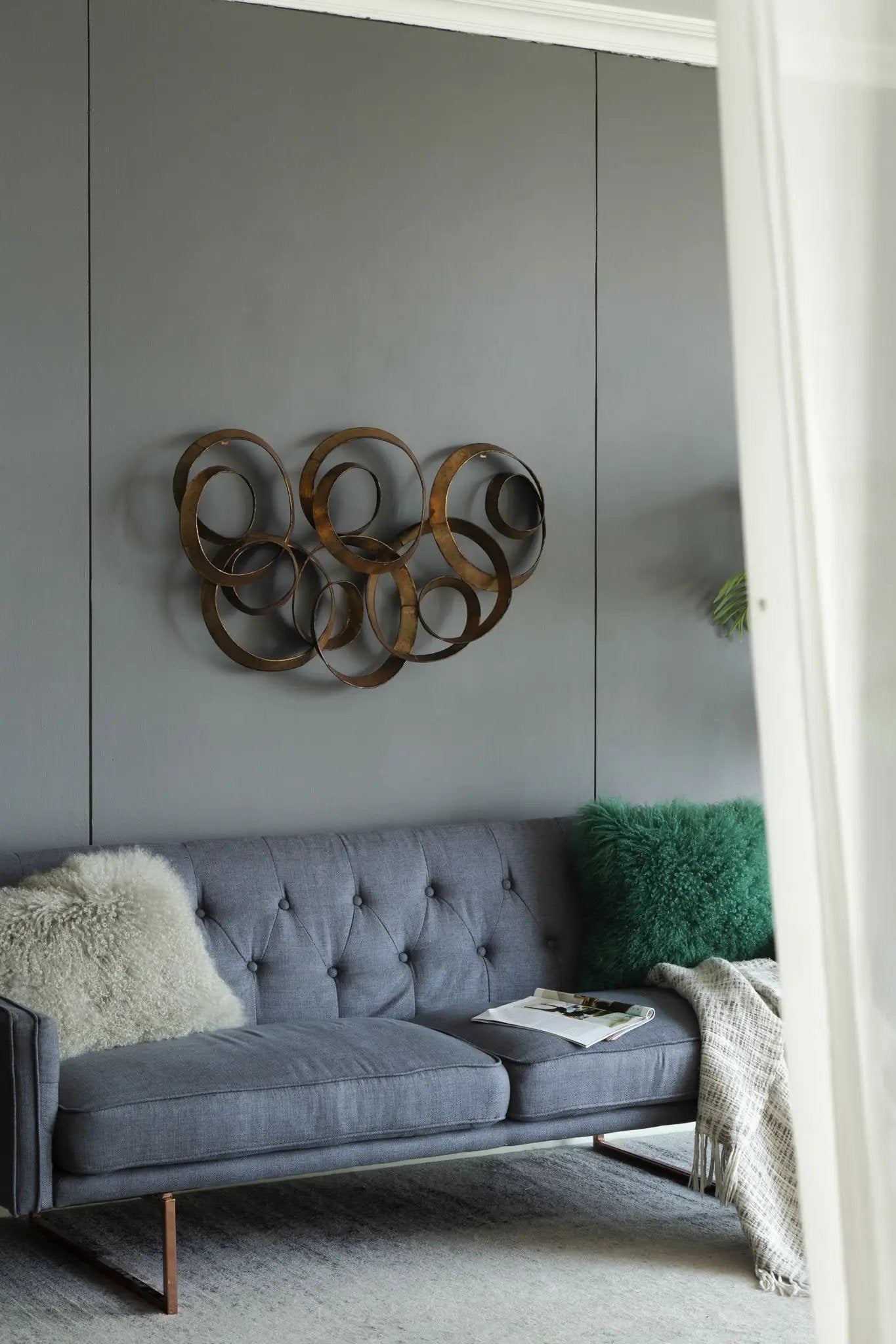 SerethaLeaf Wall Decor - Gold by Unique Piece Furniture