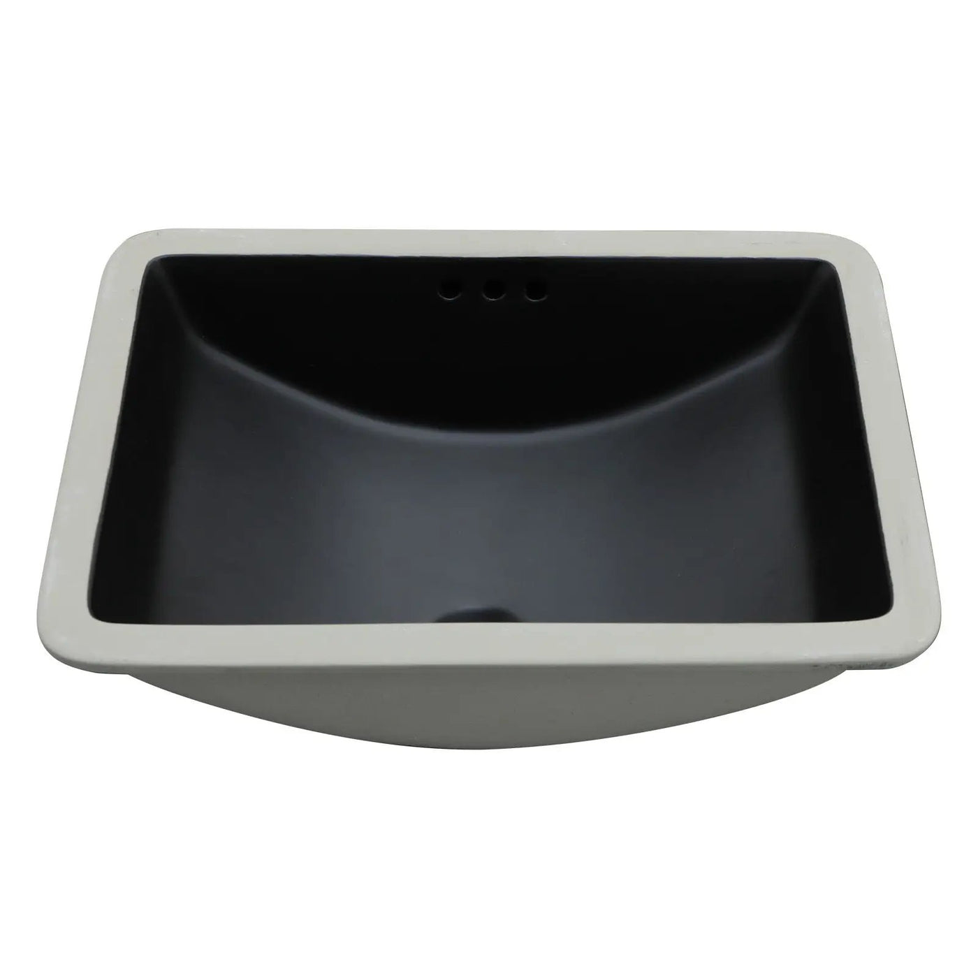 Modern Ceramic Undermount Bathroom Sink With Overflow, High Quality by HouseOfZazla