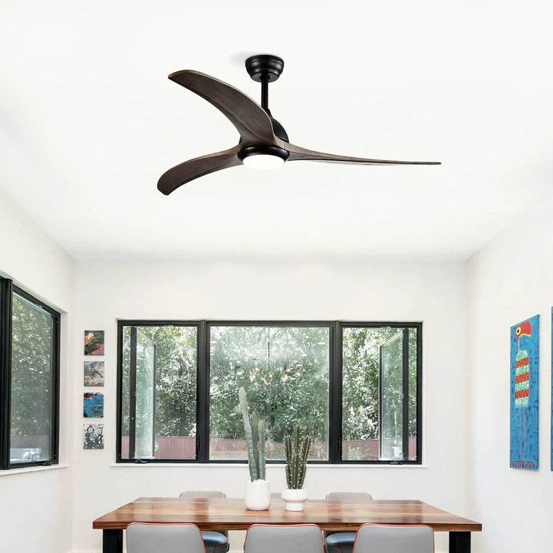 Indoor Outdoor Ceiling Fan With Light With Remote Control, Noiseless Reversible Motor, 6 Speed, 3 Color by HouseOfZazla