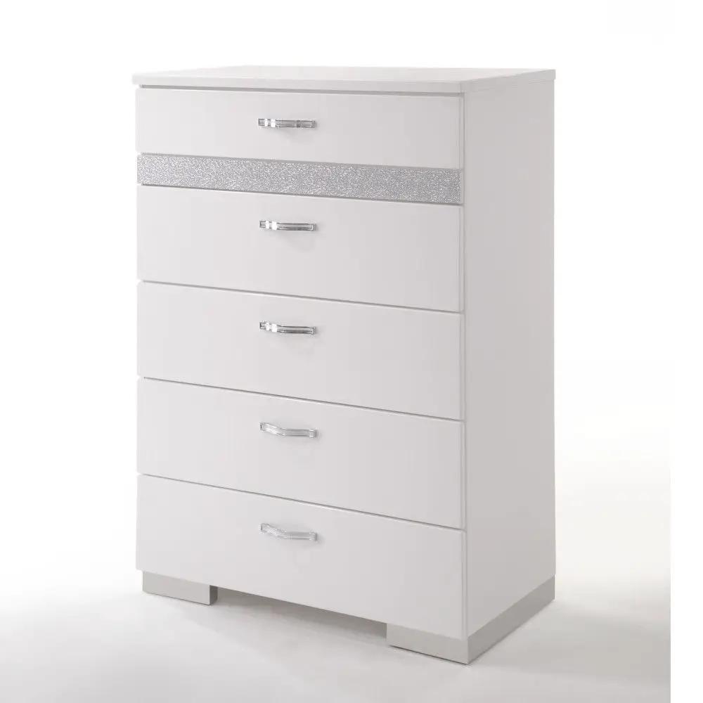 Naima II - High Gloss Chest - White by Unique Piece Furniture