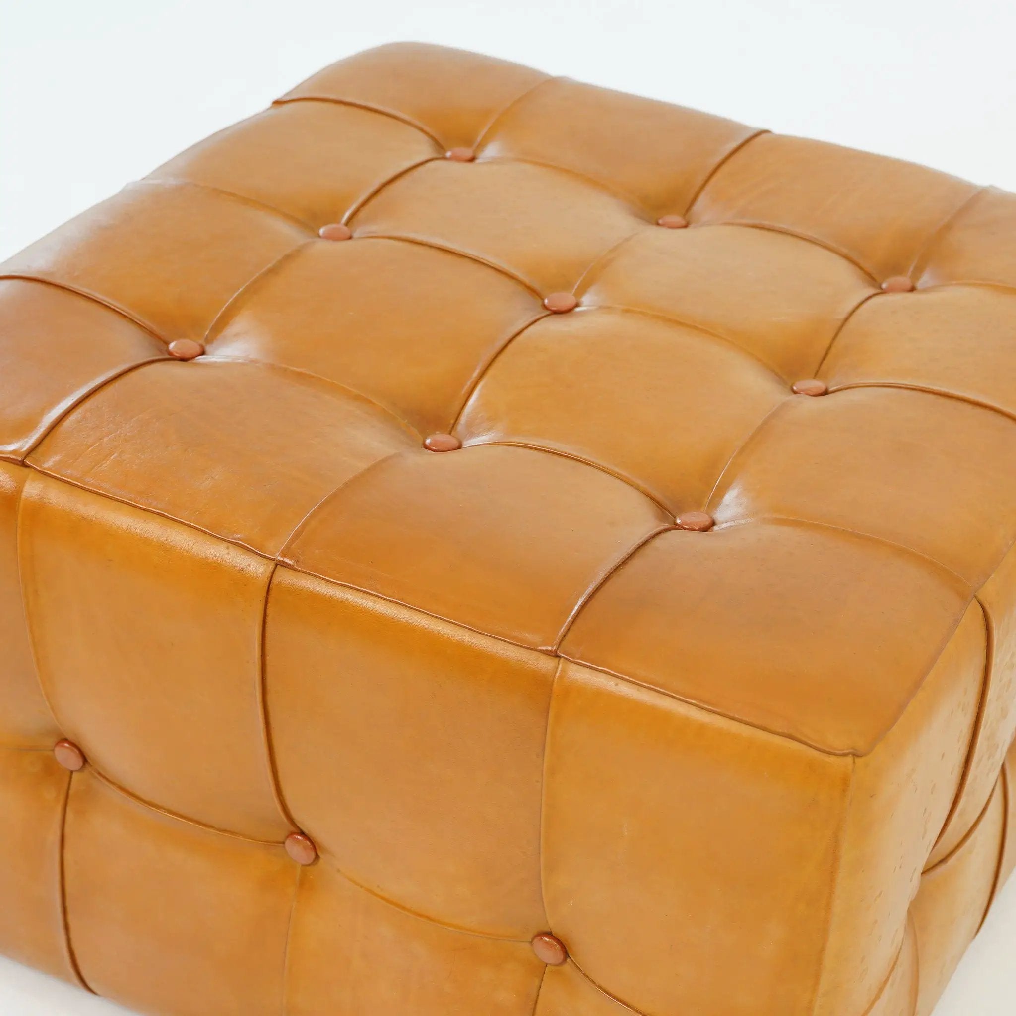 Benjiro - Square Ottoman - Tan by HouseOfZazla