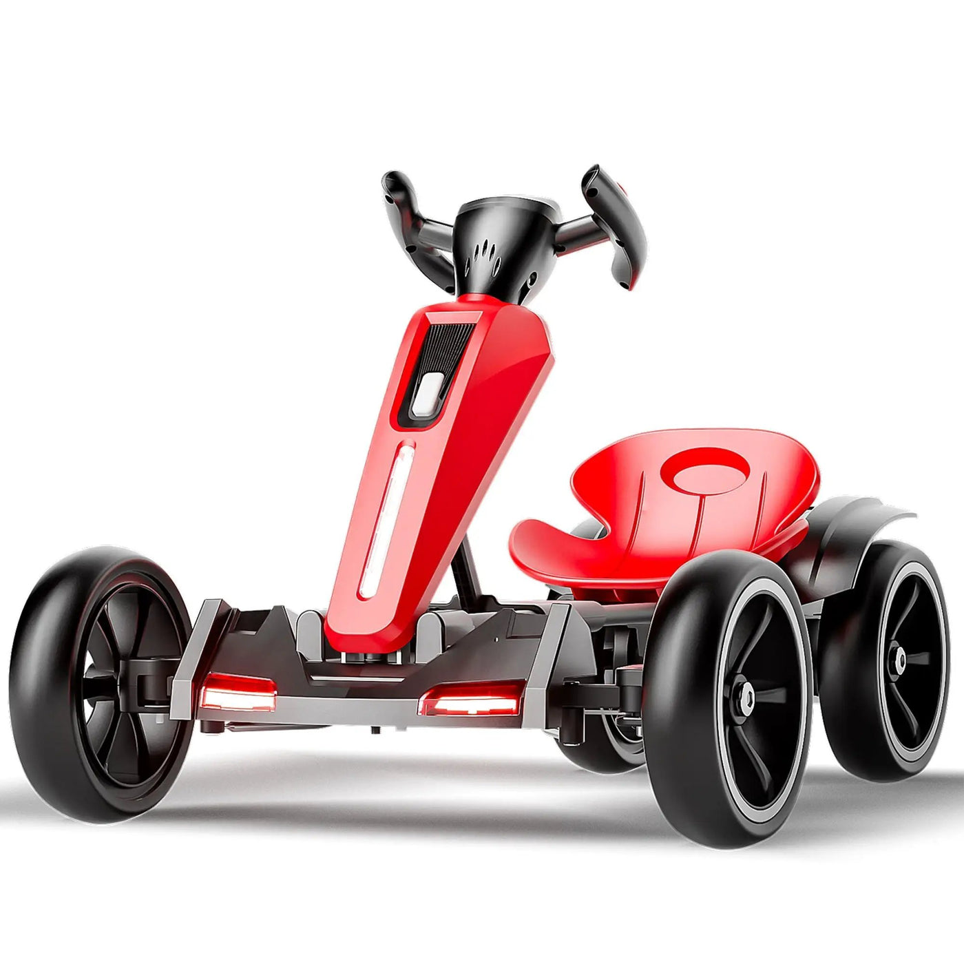 Electric Kids Pedal Go Kart With Adjustable Seat, Foldable Design by HouseOfZazla