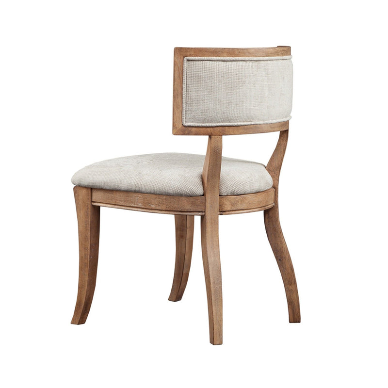 Classic Dining Chair With Curved Back (Set of 2) - Beige / Light Natural by Unique Piece Furniture