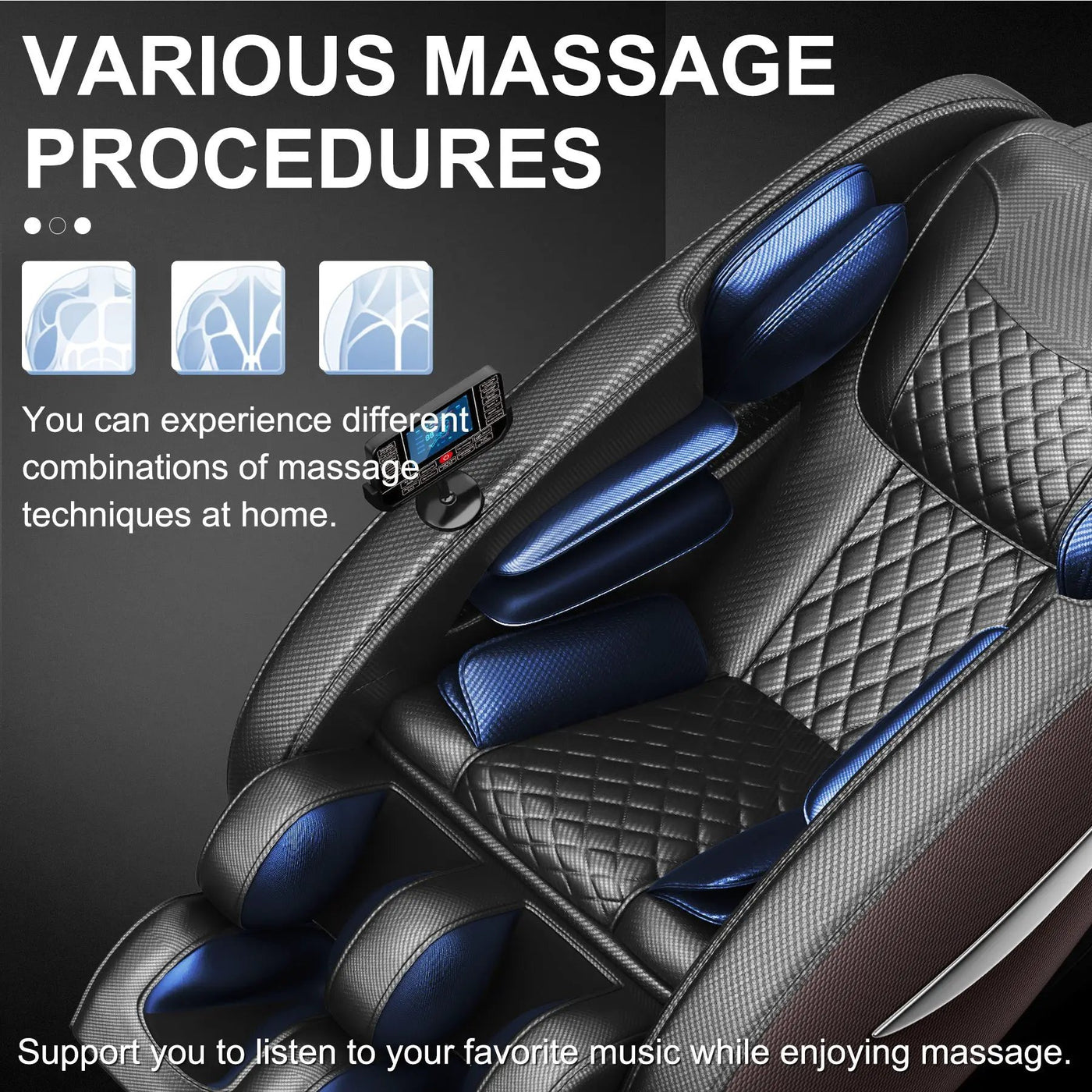 Massage Chair Recliner With Zero Gravity and Full Body Air Pressure by HouseOfZazla