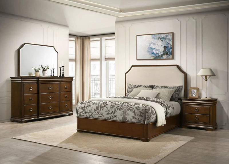 Garland 4-piece Queen Bedroom Set Brown Cherry by Unique Piece Furniture