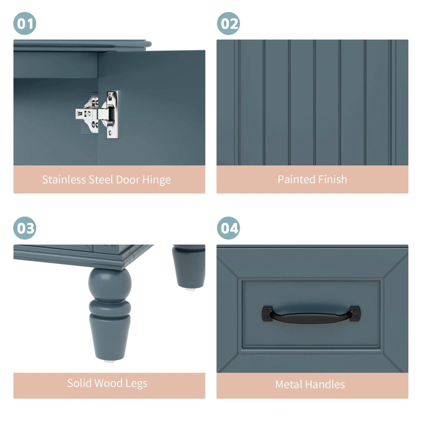 Bathroom Vanity With Sink, Freestanding Cabinet & Drawers by HouseOfZazla