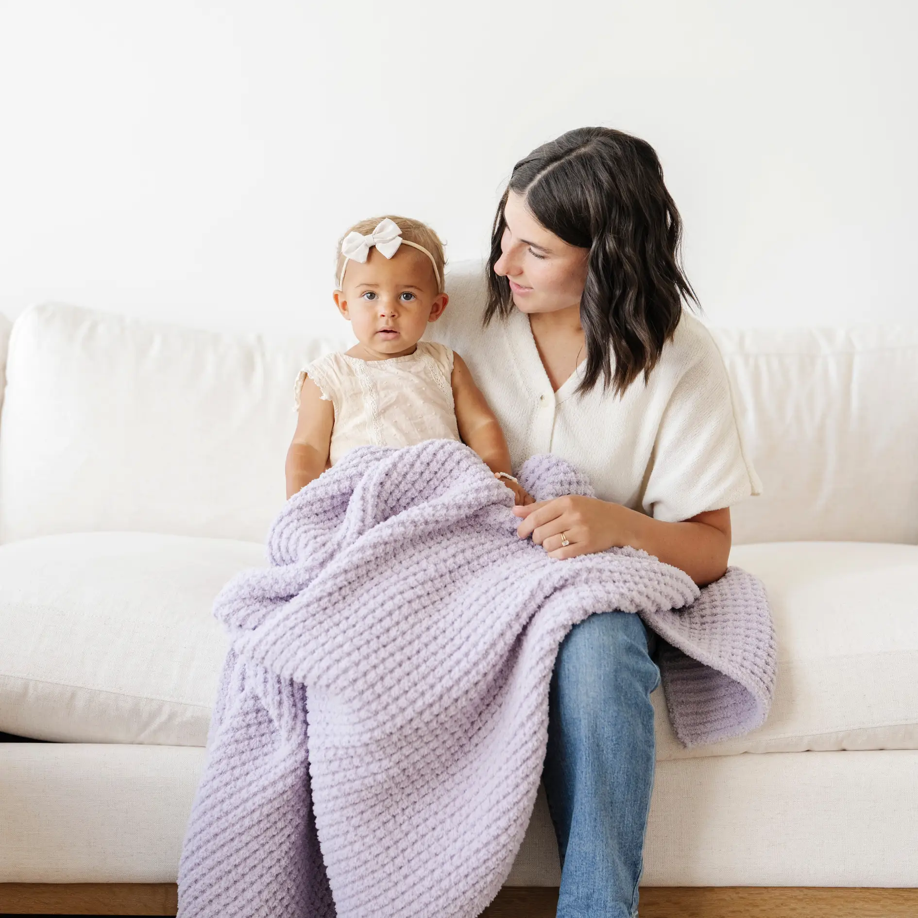 WAFFLE KNIT RECEIVING BLANKETS by HouseOfZazla