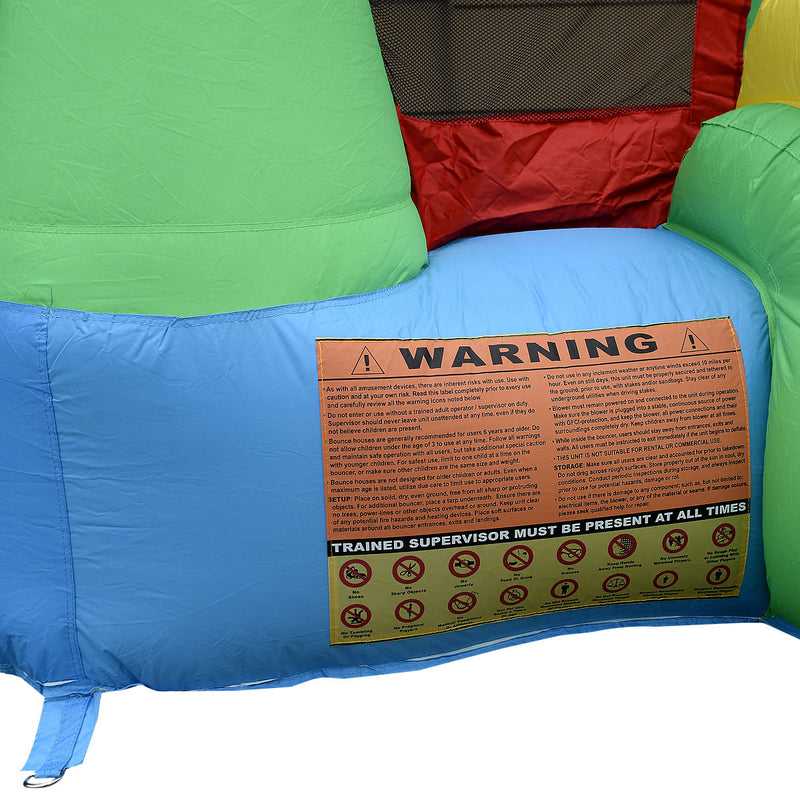 Inflatable Bounce House Jumper with Slide & 480 W Blower, photo 5 of 8