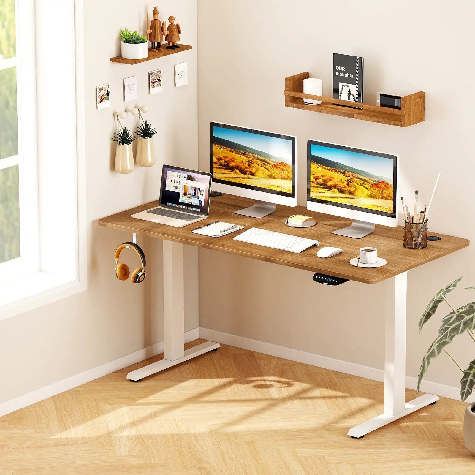 58 Inch x 28 Inch Universal Tabletop for Standard and Standing Desk Frame by DirectDeals