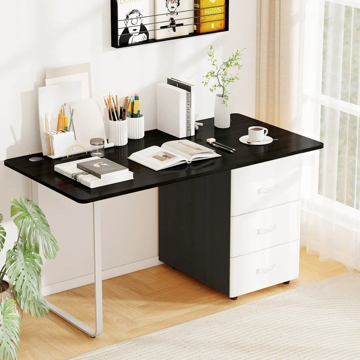 58 Inch x 28 Inch Universal Tabletop for Standard and Standing Desk Frame by DirectDeals