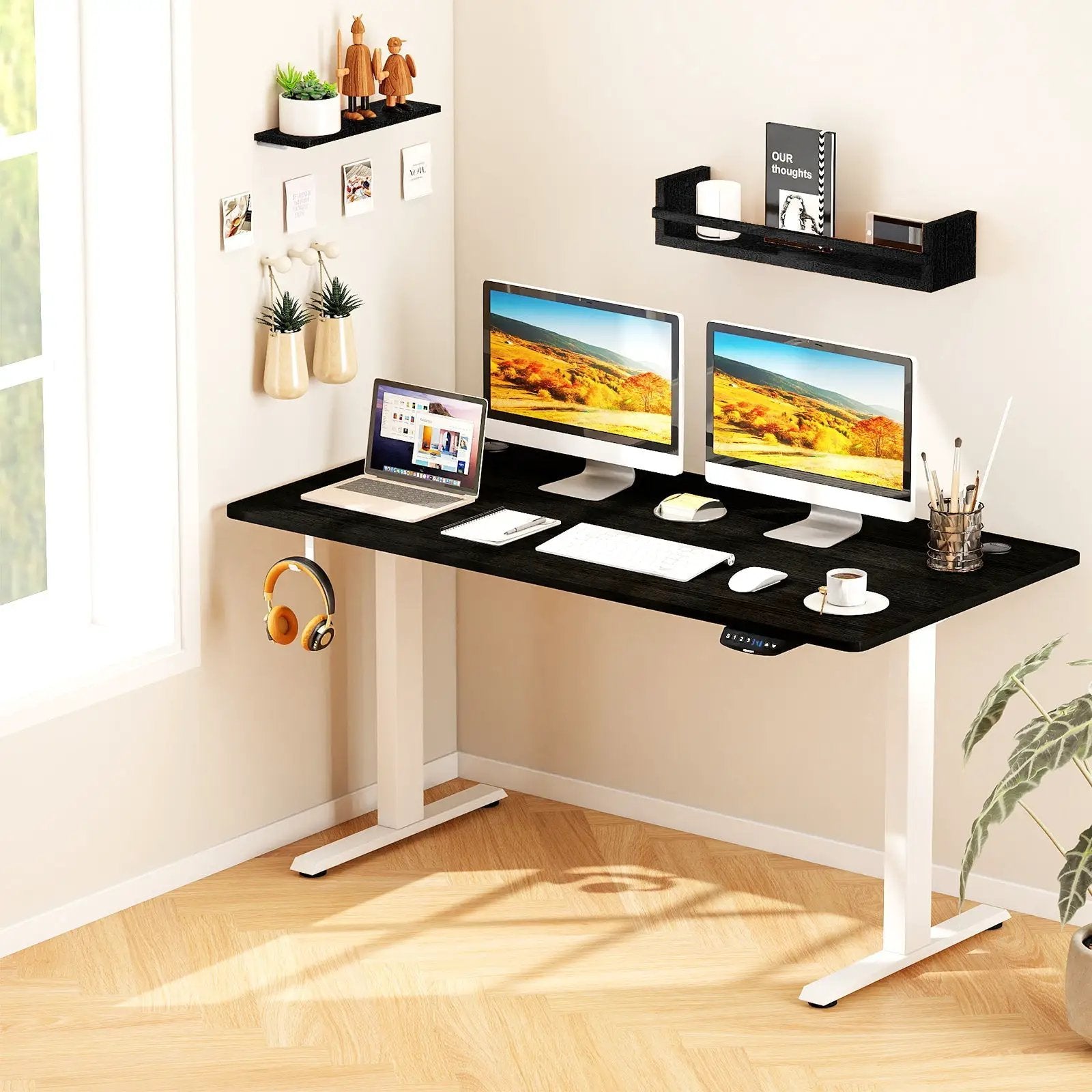 58 Inch x 28 Inch Universal Tabletop for Standard and Standing Desk Frame by DirectDeals