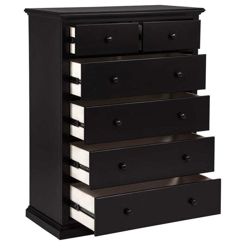 Sumerlin 6-drawer Bedroom Chest of Drawers Black by Unique Piece Furniture