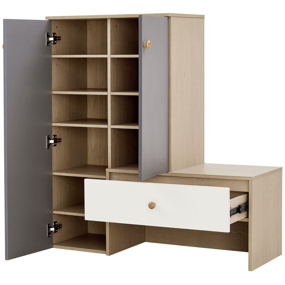 Modern Multi Functional Shoe Storage Bench & Cabinets, photo 9 of 17