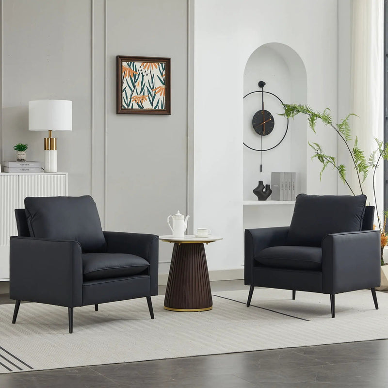 Nordic Retro Light Luxury Upholstered Sofa Chair by HouseOfZazla