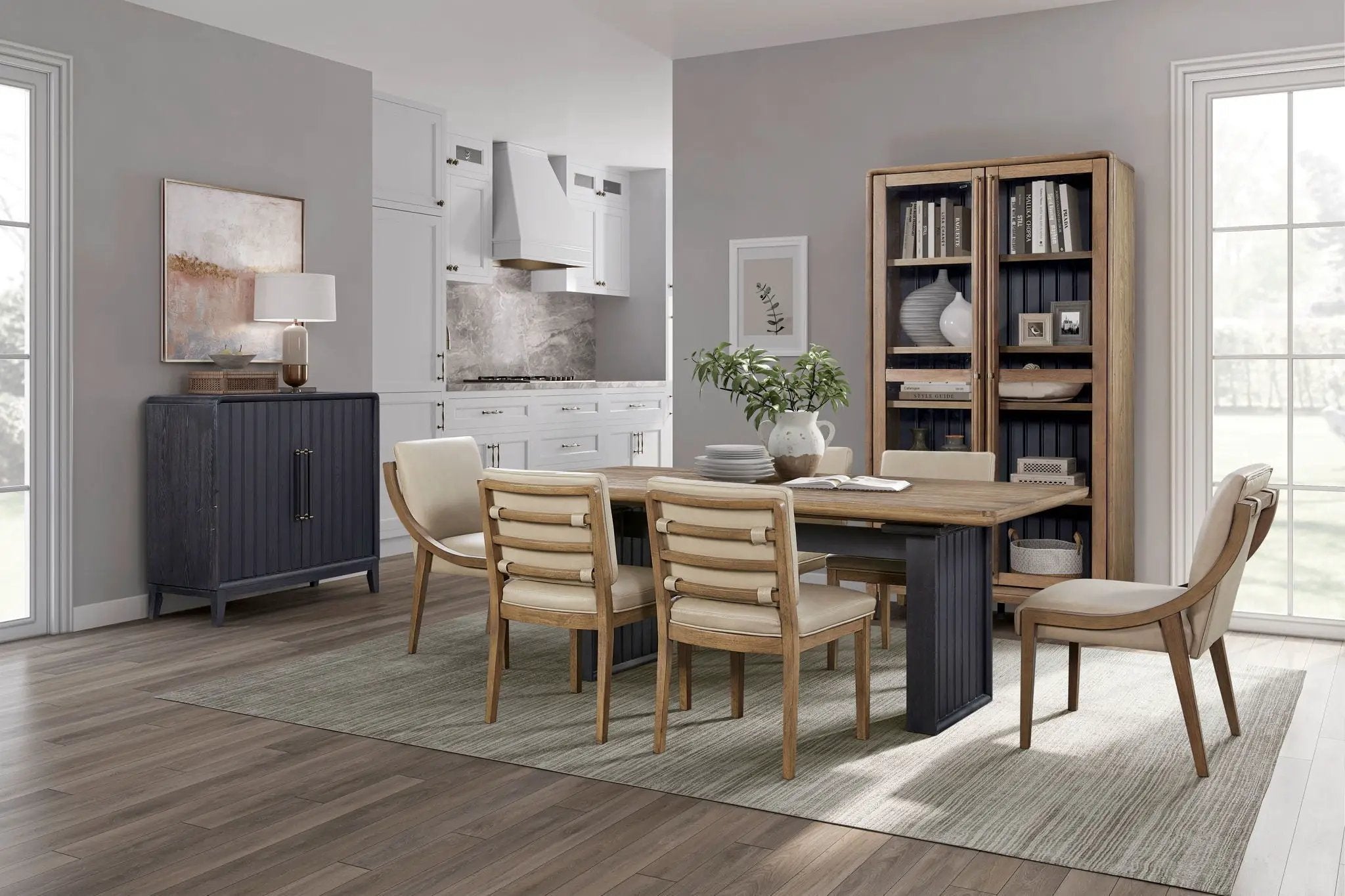Ample Storage Bar Cabinet - Peppercorn by HouseOfZazla