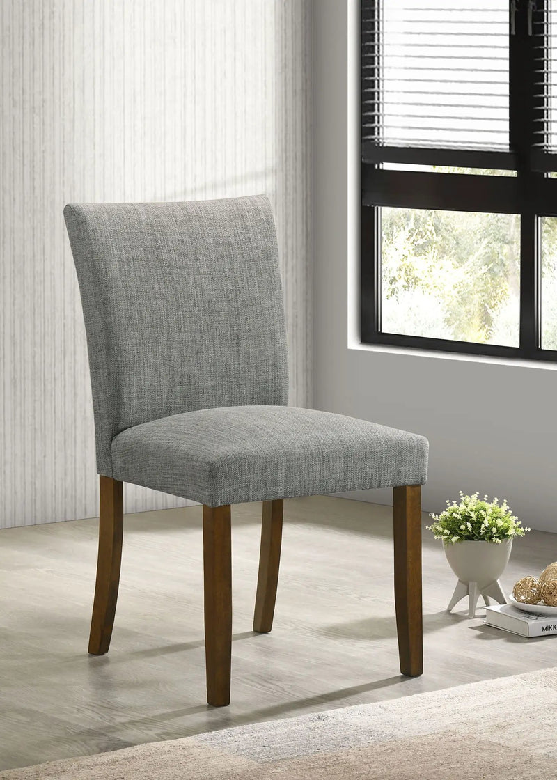 Paxton Upholstered Dining Side Chair Grey (Set of 2) by Unique Piece Furniture