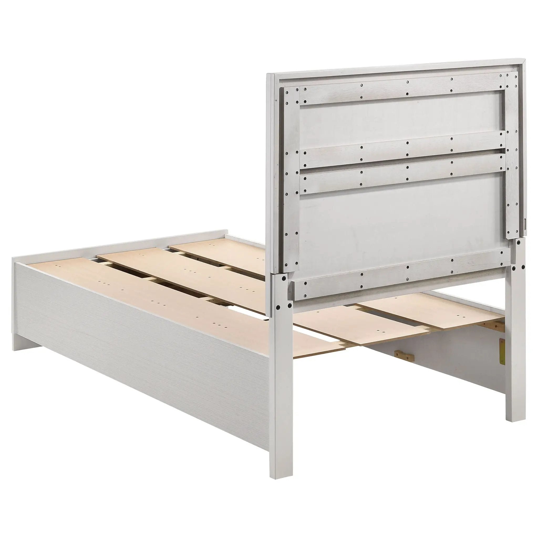 Miranda 51-inch Wood Twin Storage Panel Bed White by Unique Piece Furniture