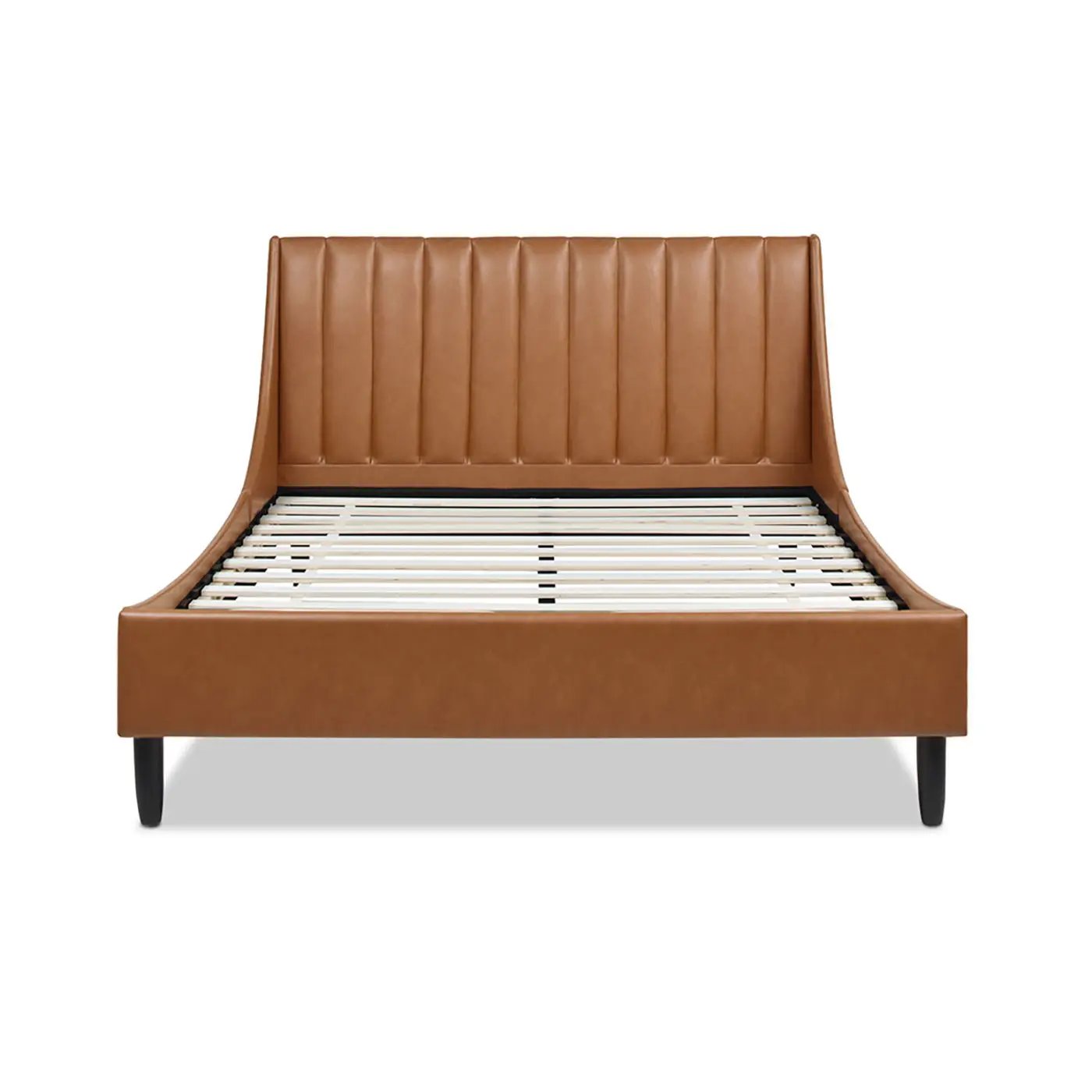 Aspen - Vertical Tufted Modern Headboard Platform Bed Set by HouseOfZazla