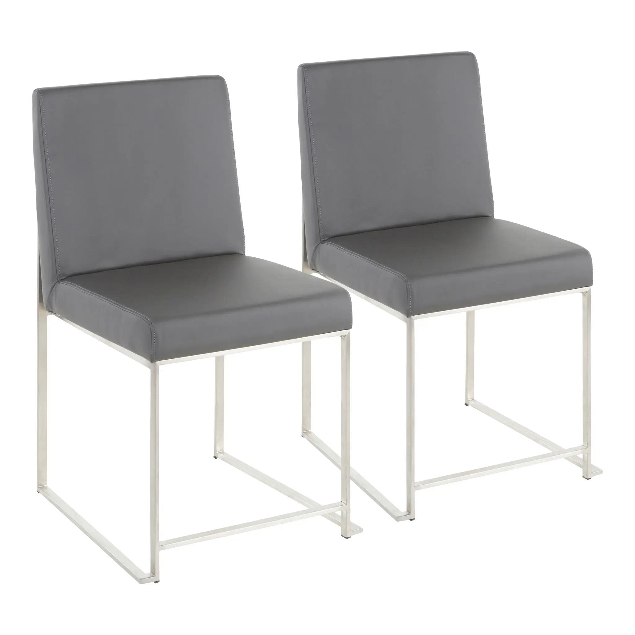 Fuji - Contemporary Modern Elegance High Back Dining Chair (Set of 2) by HouseOfZazla