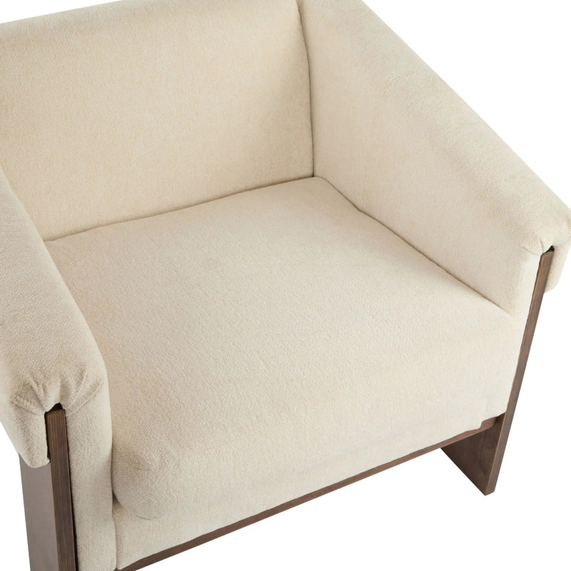 Sierra - Vintage Modern Accent Chair With Deep Cushions And Wide Armrests by HouseOfZazla