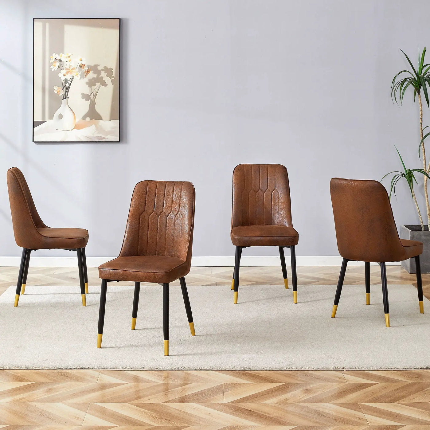 Modern Chair With Metal Legs by HouseOfZazla