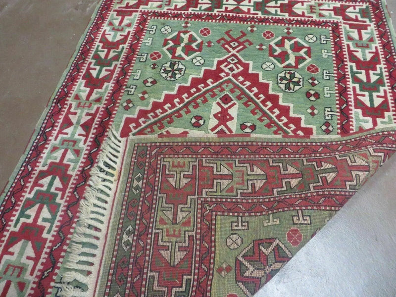 4' X 6' Vintage Handmade Turkish Kazak Design Wool Rug Carpet Nice by Jewel Rugs