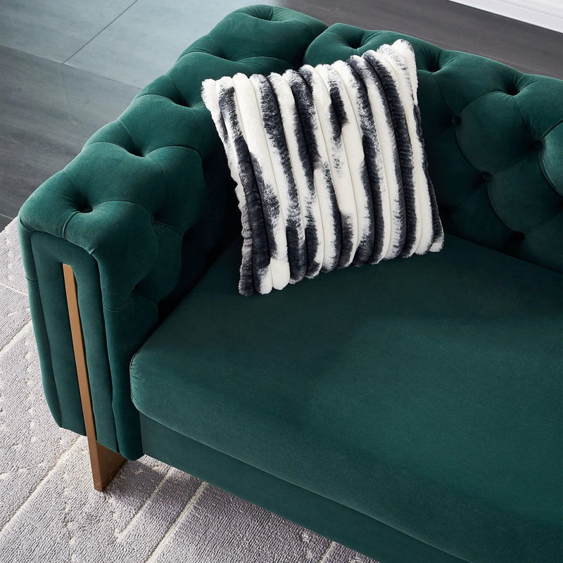 Chesterfield - Modern Tufted Living Room Sofa, 84.25''W Couch by Unique Piece Furniture